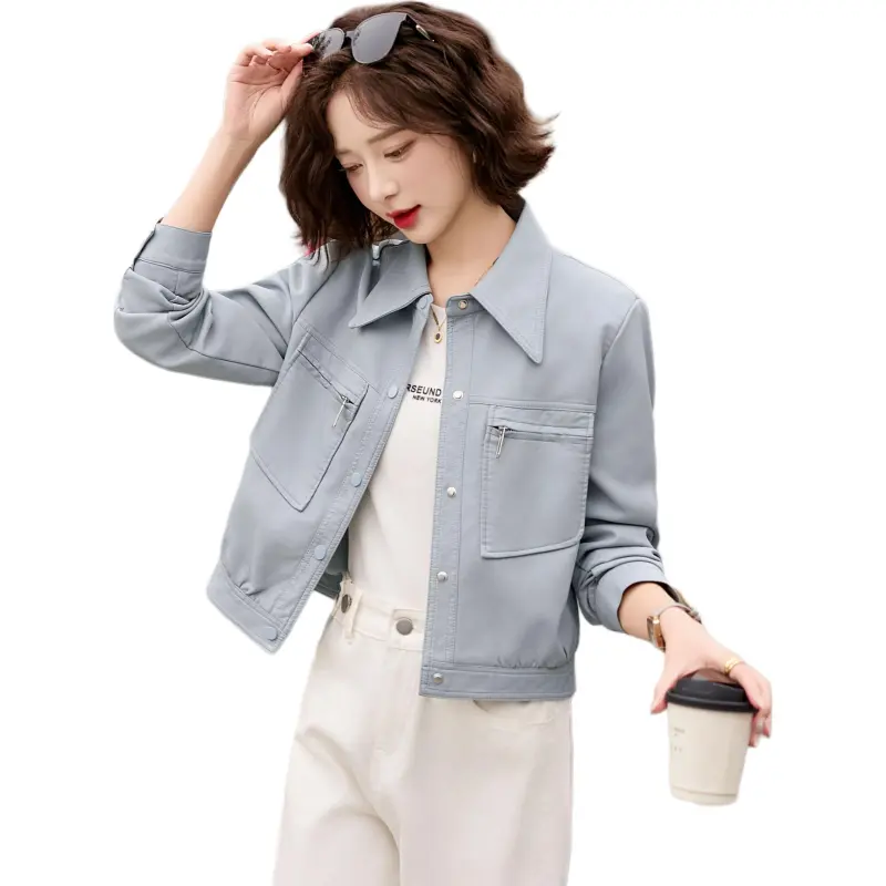 Yi Mengyuan Leather Jacket Women's-3