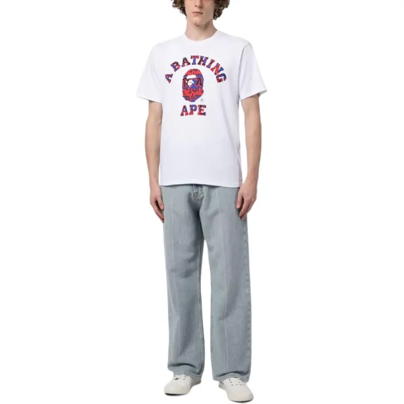 Bape Graffiti Pattern College Tee-3