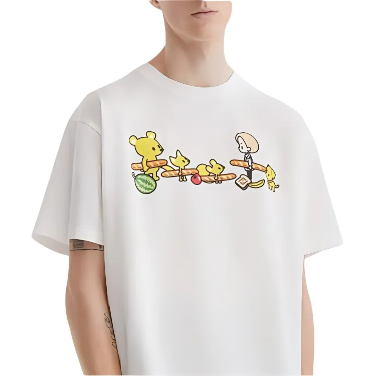 FENDI T Shirts Men White-5