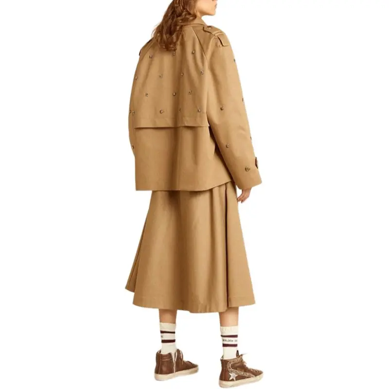 Golden Goose Morena Front Zip Midi Skirt-4