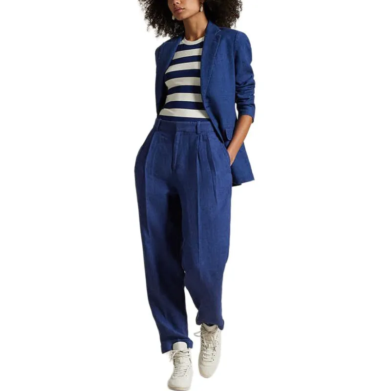 Polo Ralph Lauren SS25 Casual Pants Women's Blue-1