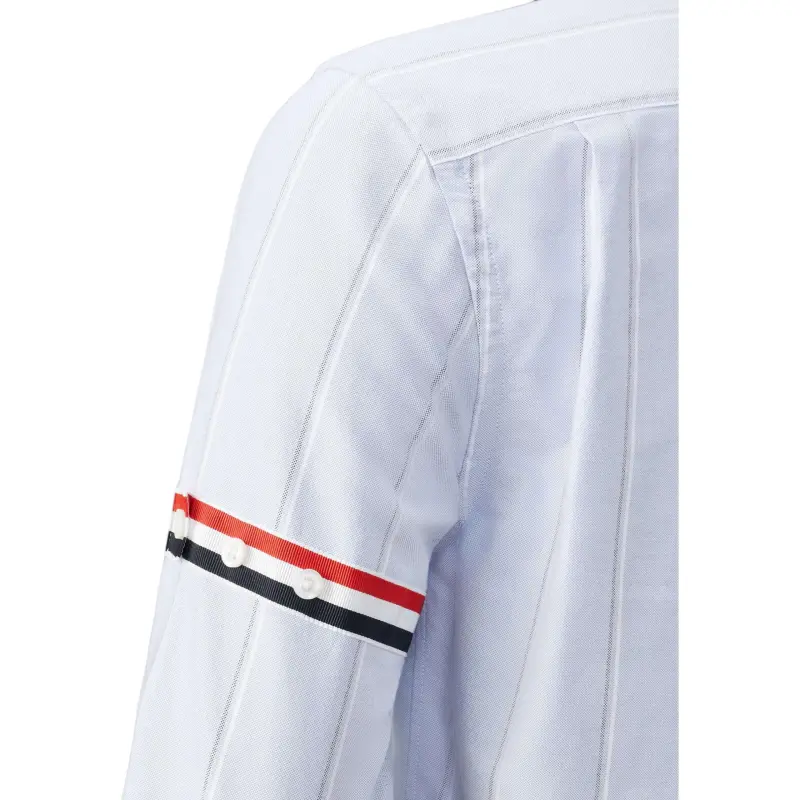 THOM BROWNE Striped Cropped Shirt-3