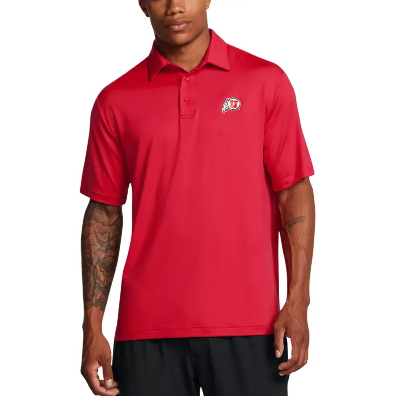 Under Armour Collegiate FW24 Polo Shirt Men's Red-2