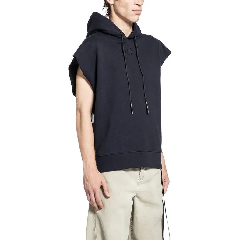 44 Label Group Sleeveless Hooded Sweater-2