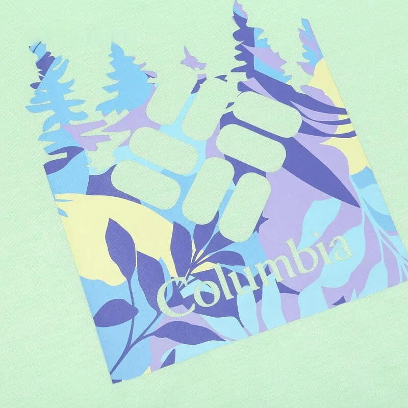 Columbia T Shirts Women's Green-3