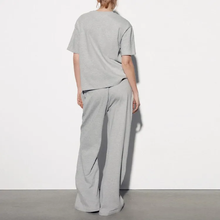 ZARA Casual Pants Women's Zebra Print Gray-3