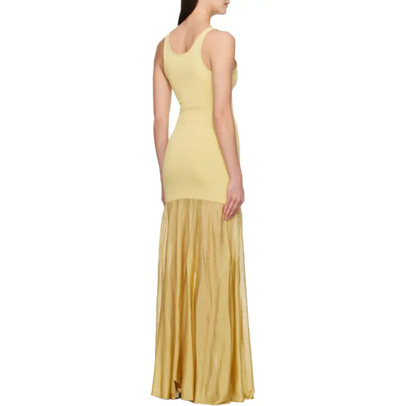 TOTEME Slip Dress Women's Soft Yellow-1