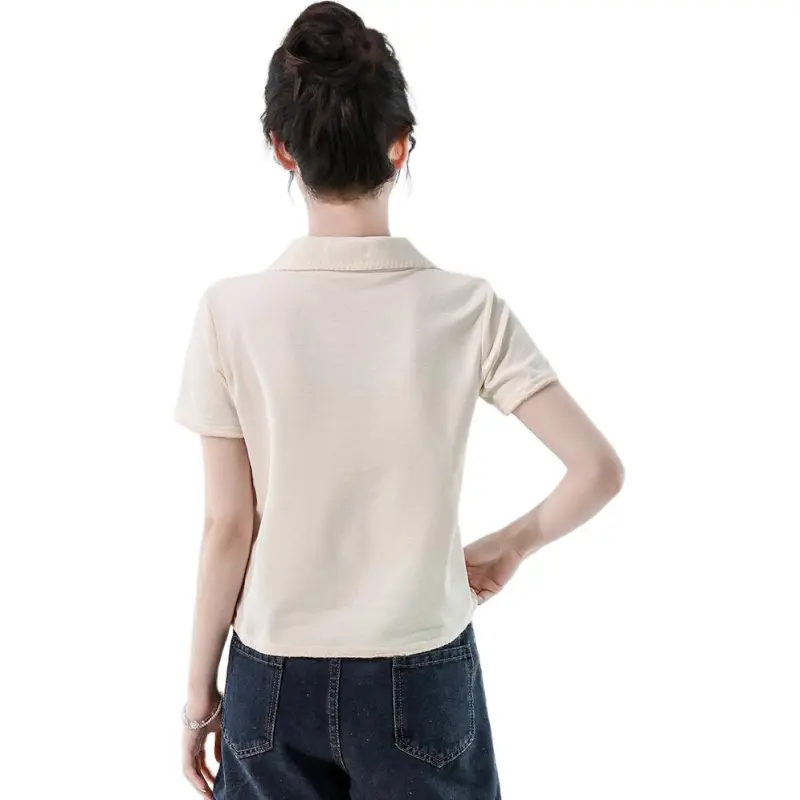 Mu Xiao Xin T Shirts Women's Image Apricot-2