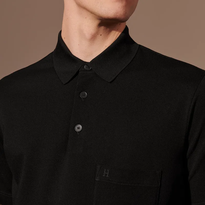 HERMES SS23 Polo Shirt Men's Black-4