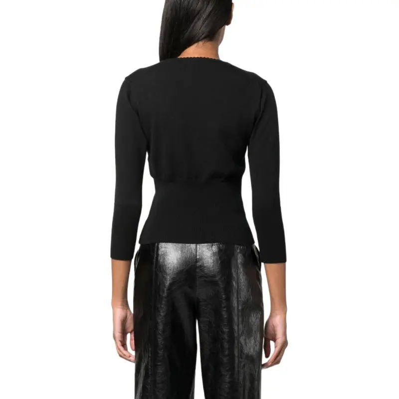 Vivienne Westwood Orb Embroidered Scoop Neck Knitted Jumper-3