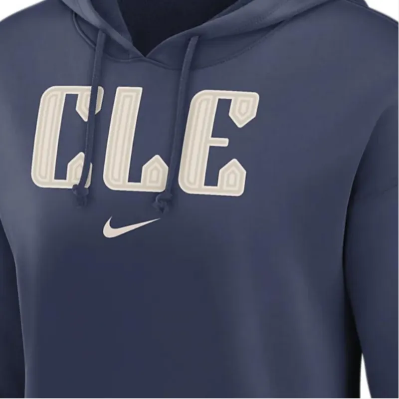 Nike Dri-FIT MLB Pullover Hoodie Sweatshirt Women's Marine Blue-2