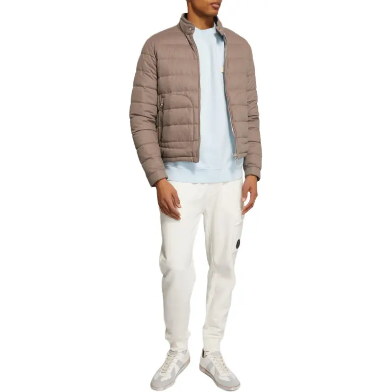 Moncler Acorus Short Down Jacket Down Jacket Men's Light Umber-4