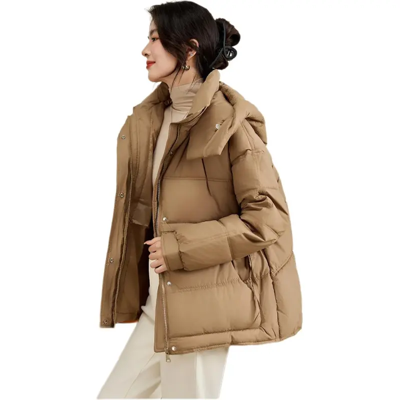 CARBAMMI Puffer Jacket Women's Khaki-3