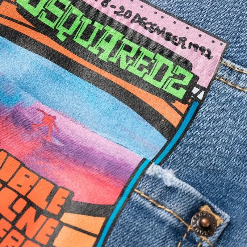 DSQUARED 2 Distressed Washed Skater Jeans-5