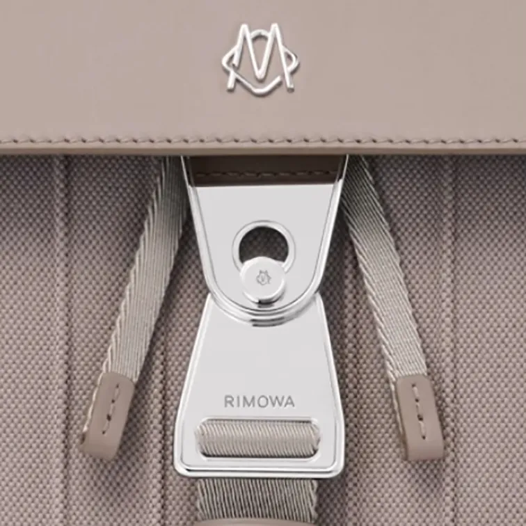 RIMOWA Never Still Canvas With Leather Backpack Trumpets Unisex Taupe-5