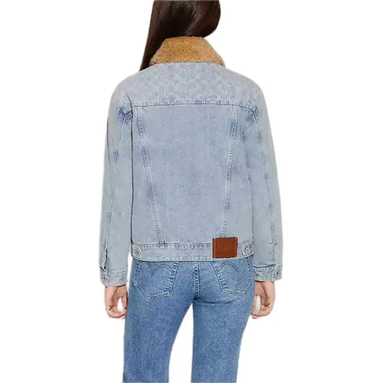 COACH FW22 Denim Jacket Women's Blue-2