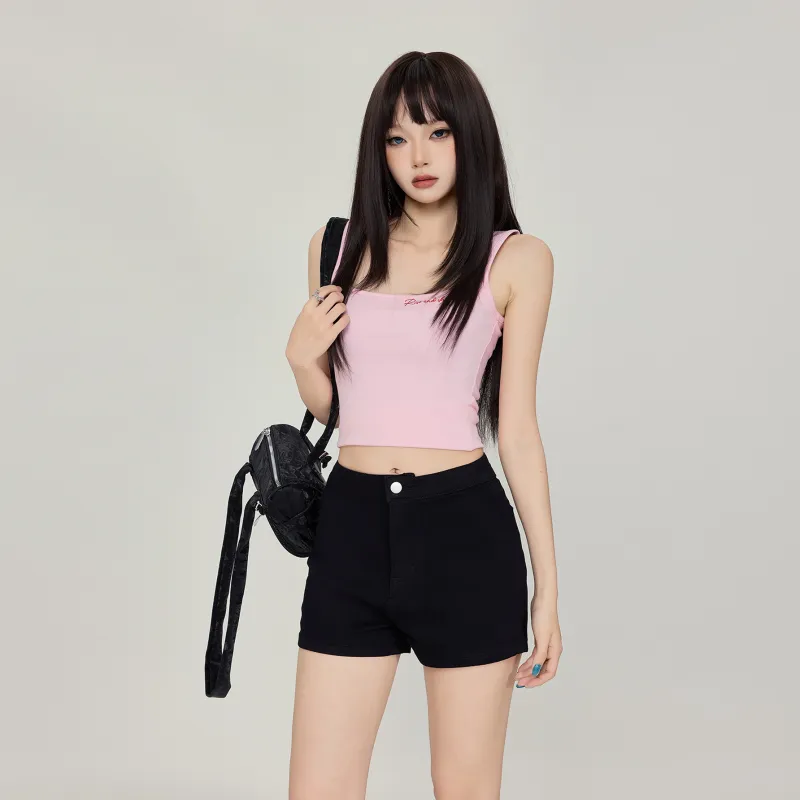 OROI Denim Shorts Women's Black-2