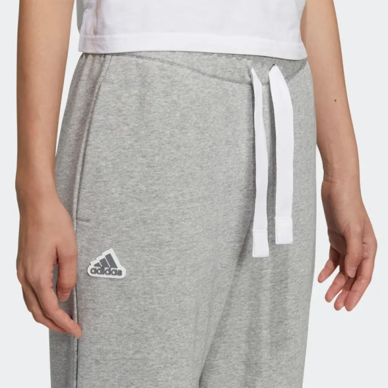 Adidas Knitted Sweatpants Women's Gray-4