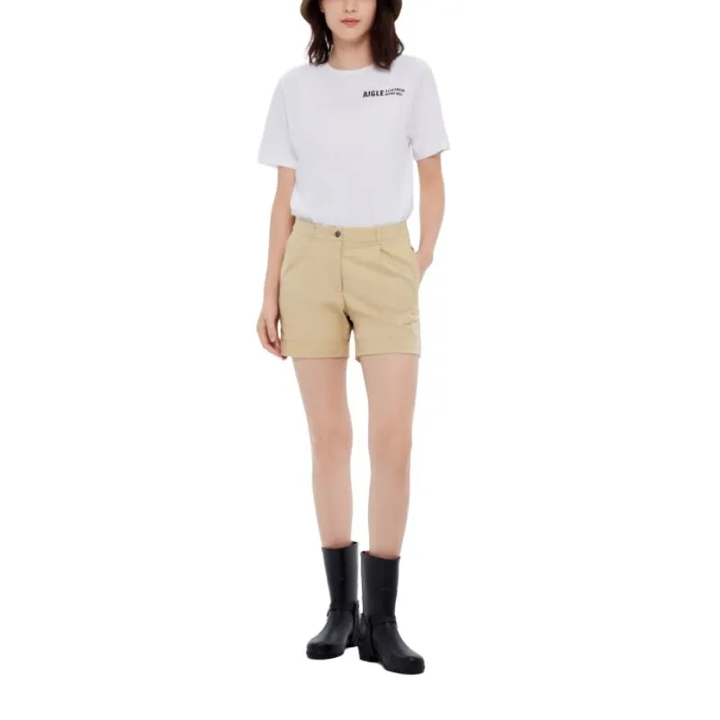 AIGLE Casual Shorts Women's Apricot Rattan-3