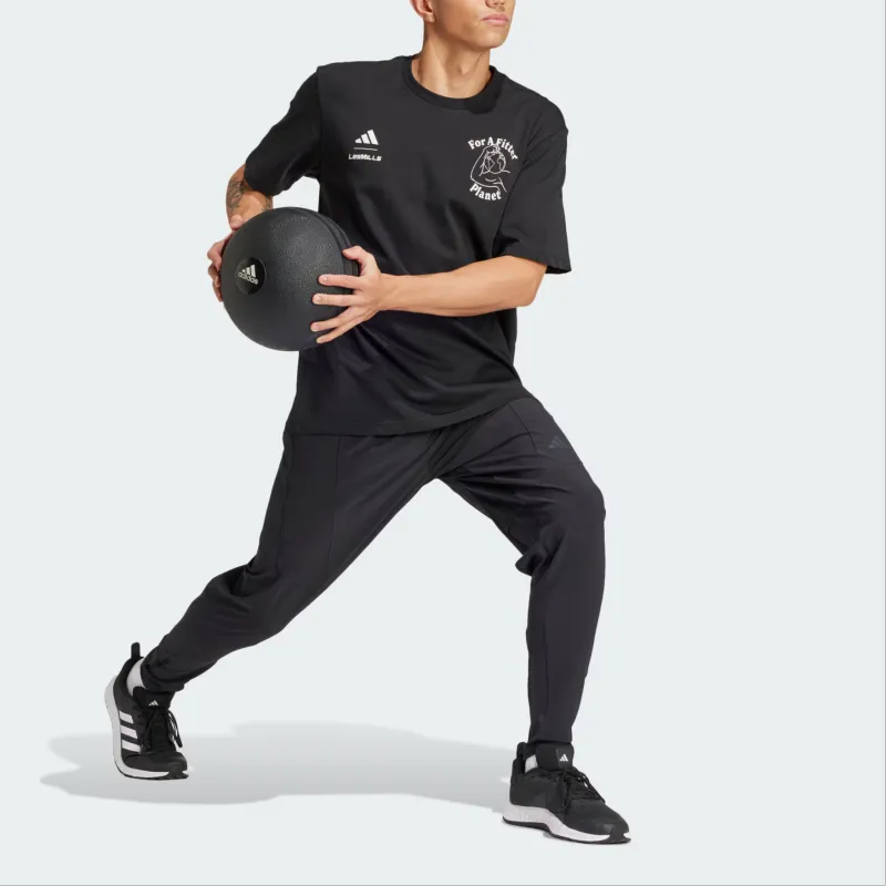 Adidas LES MILLS FOR A FITTER PLANET T Shirt Men's Black-3
