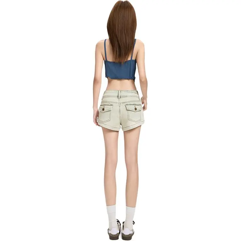 Wen Shan Denim Shorts Women's Light-1