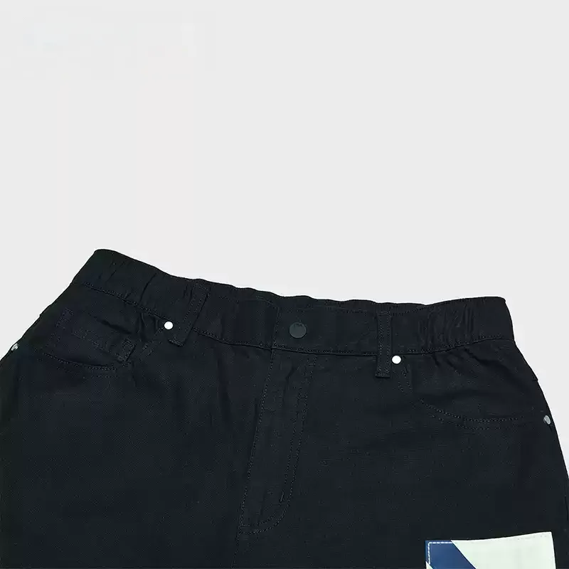 FILA FUSION x FACETASM Knitted Sweatpants Men's Elegant Black-2