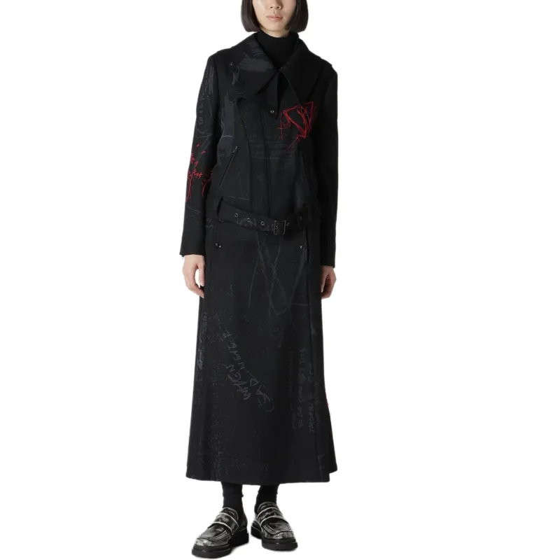Yohji Yamamoto Printed Biker Jacket-4