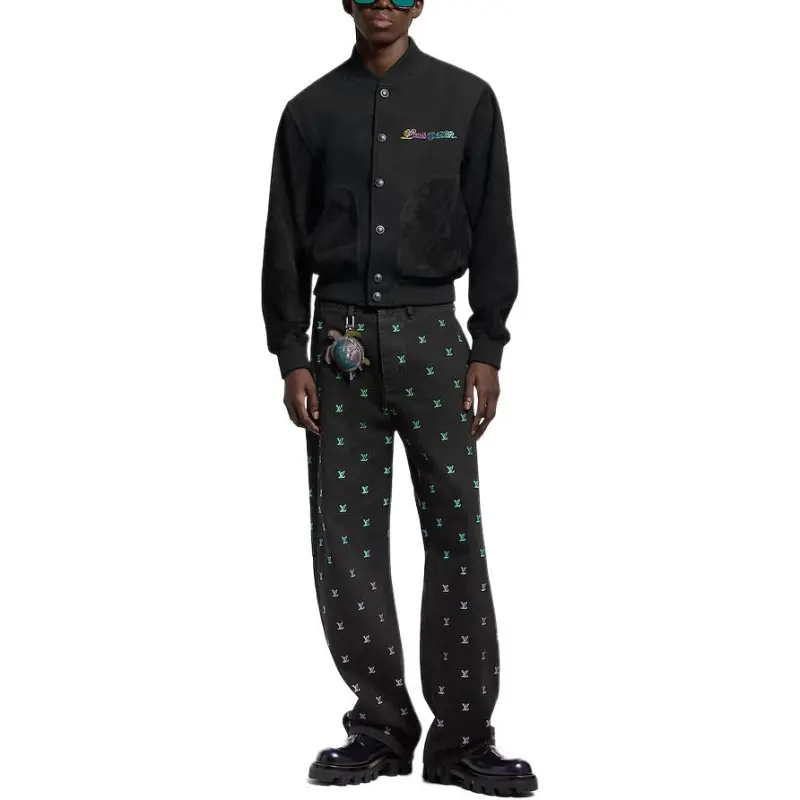 LOUIS VUITTON SS25 Jeans Men's Marine Blue-1