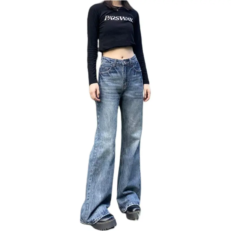 Concubine Zhu Jeans Unisex Vintage Blue-3