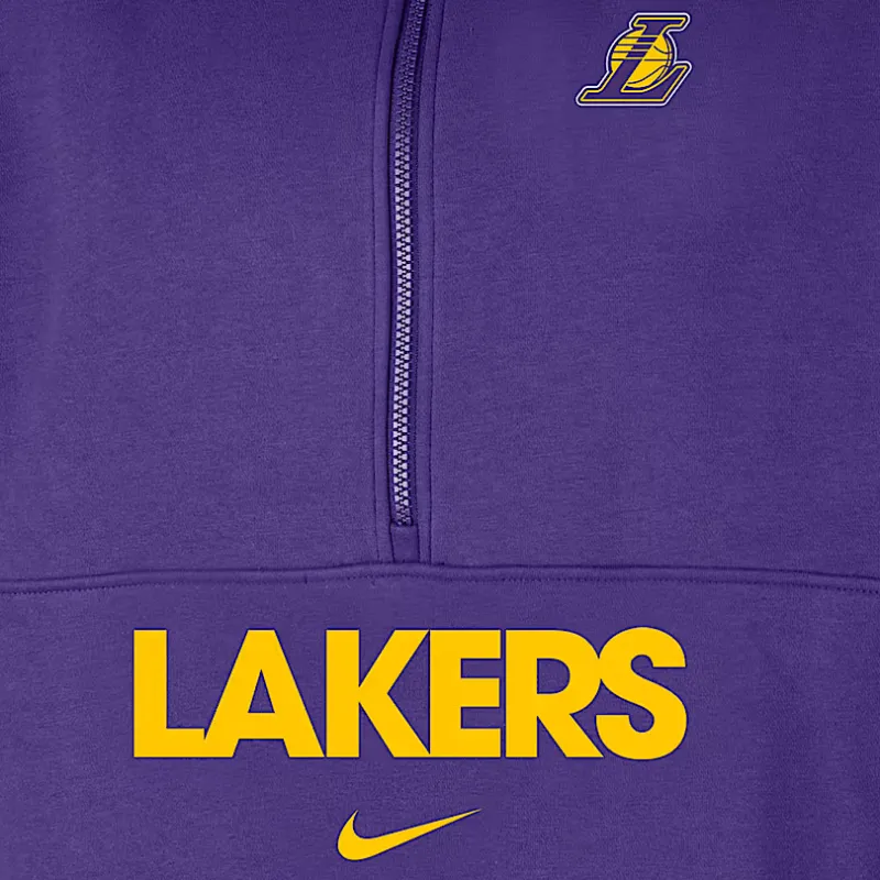 Nike Los Angeles Lakers Club Courtside Men's Nike Nba 1/2 Zip Top-2