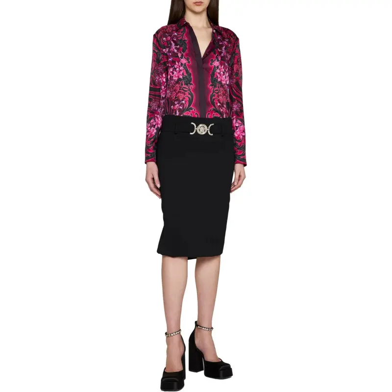 VERSACE Shirts Women's Fuchsia Flower-2