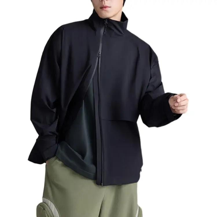 New Balance Grey Jacket Jackets Coats Men Black-2