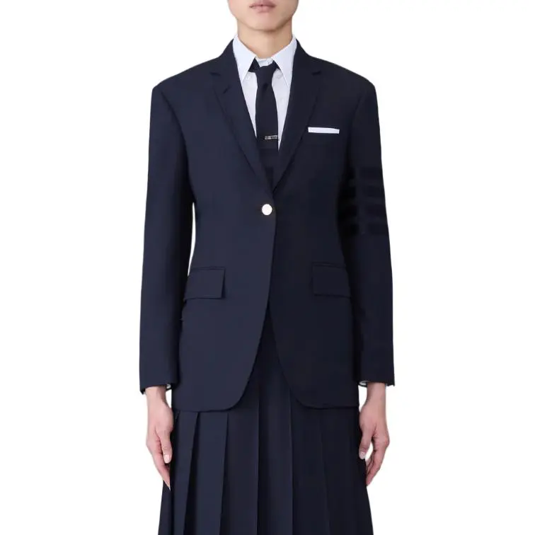 THOM BROWNE 4 Bar Single Breasted Blazer-3