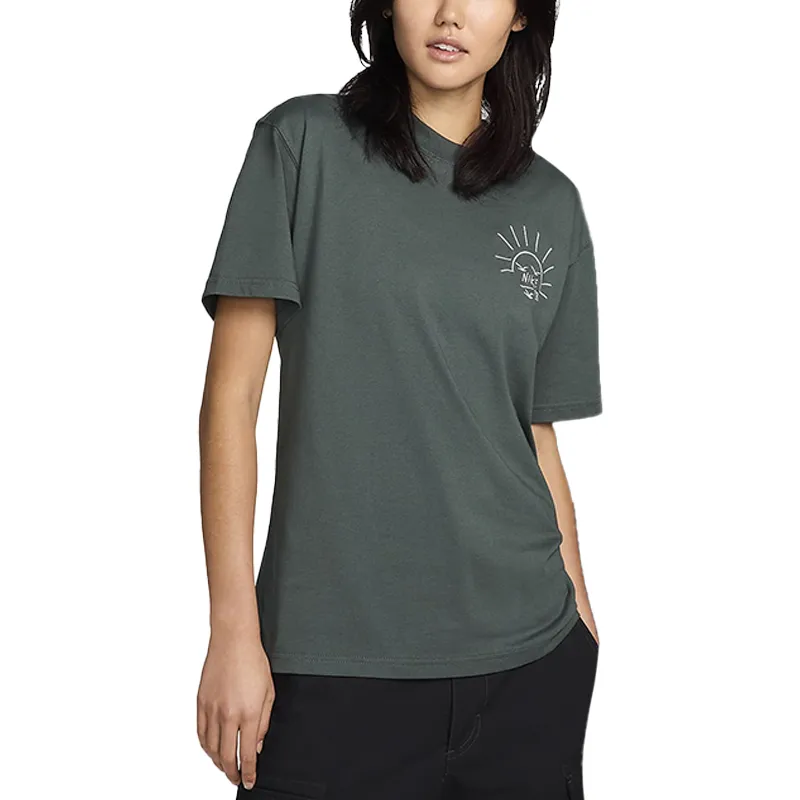 Nike T Shirt Unisex Vintage Green-3