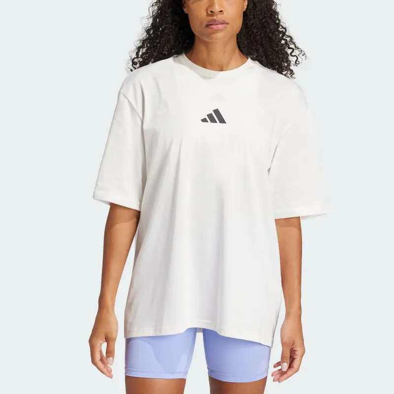 Adidas T Shirt Women's Pink White-1