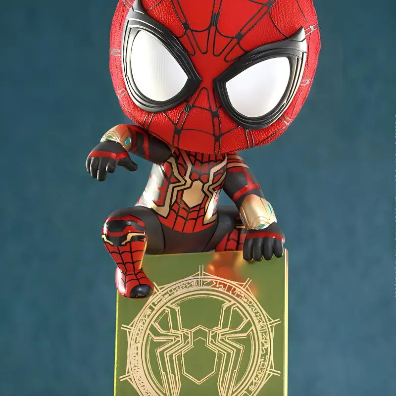 Hot Toys Spider Man Cosb918 Hero Without Return Chibi Figures 9cm-3