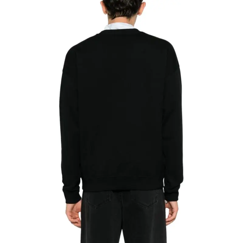 VERSACE Logo-print Cotton Sweatshirt-2