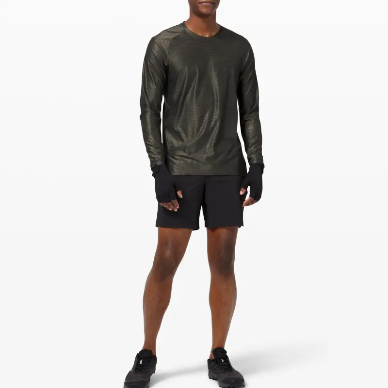 Lululemon Licence To Train T-Shirt Men's Green Graphite Gray-2
