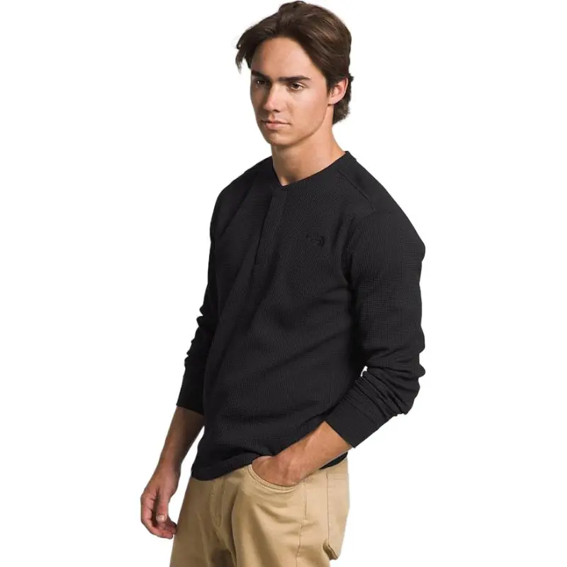 THE NORTH FACE Canyon Fog Thermal Long Sleeve Henley Knitwear Men's Black-2