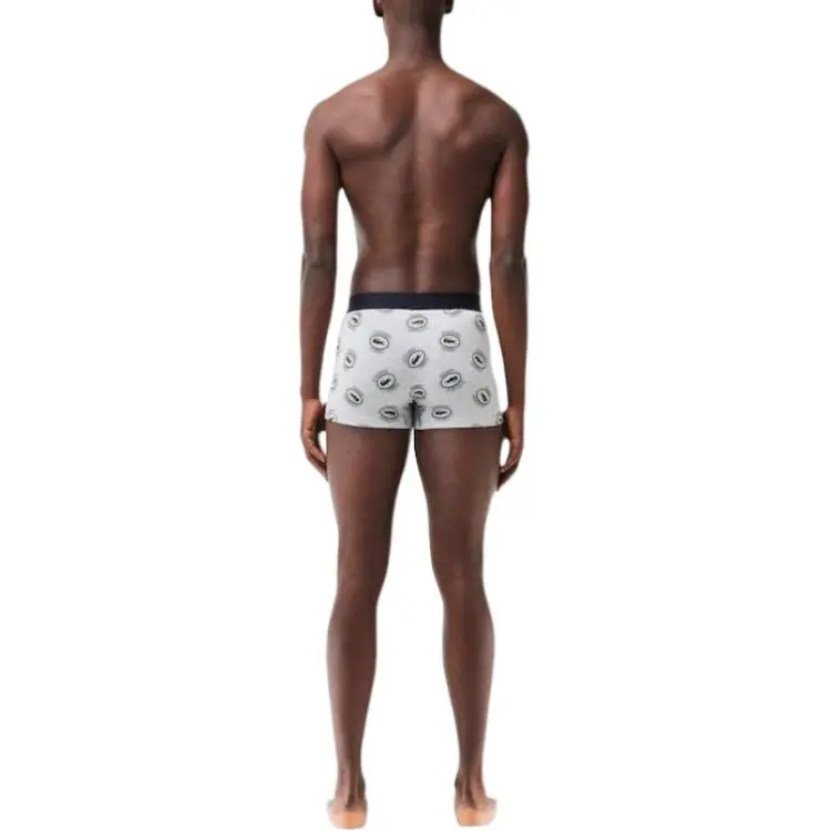 LACOSTE Underpants Men's 1 Pack Gray/White-1
