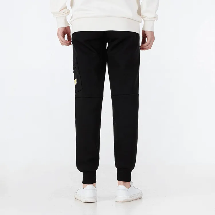 PUMA Mix Badge Knitted Sweatpants Unisex Black-3