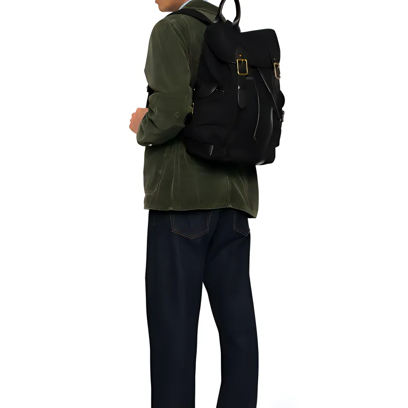 Polo Ralph Lauren Logo-patch Double-buckle Backpack-4