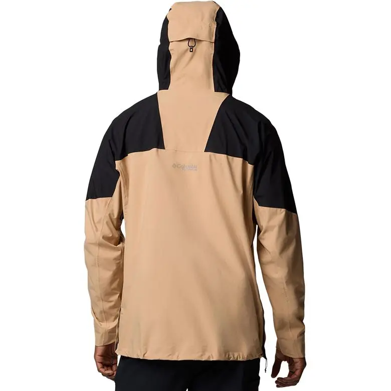 Columbia Hiking Waterproof And Windproof To Keep Warm Windbreaker Jacket Men's Khaki-1
