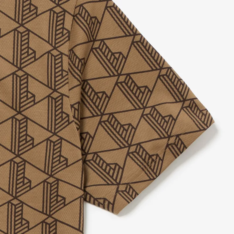 LACOSTE T Shirts Men Brown-4