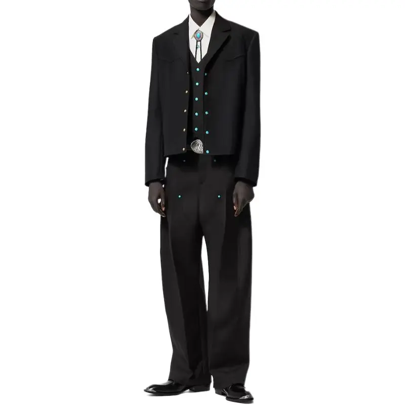 LOUIS VUITTON Tailored Wool Workwear Pants-1