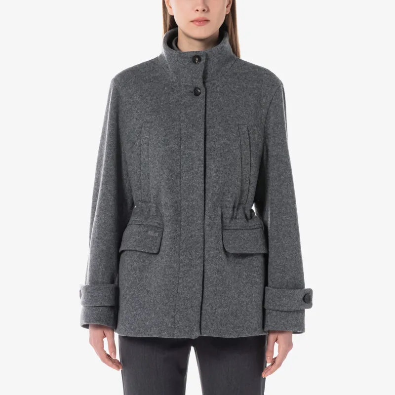 LACOSTE Velvet feel Coat Women's Gray-2