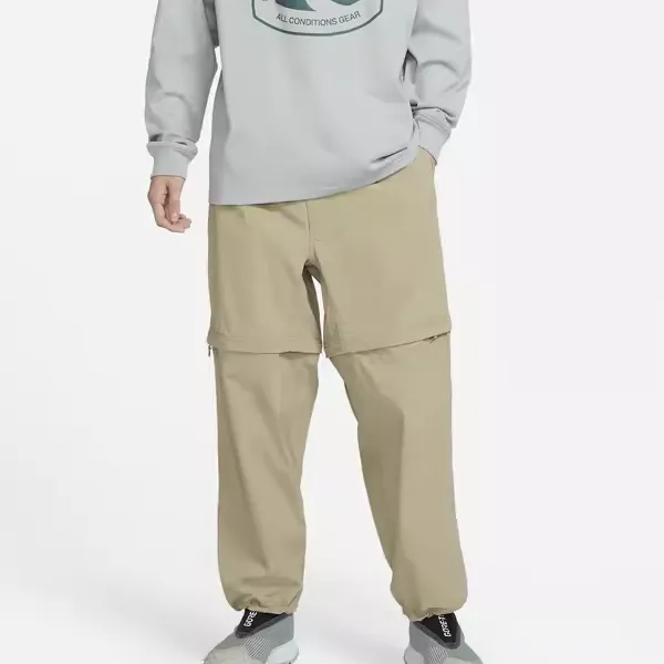 Nike Knitted Sports Pants Men's Olive Green-2