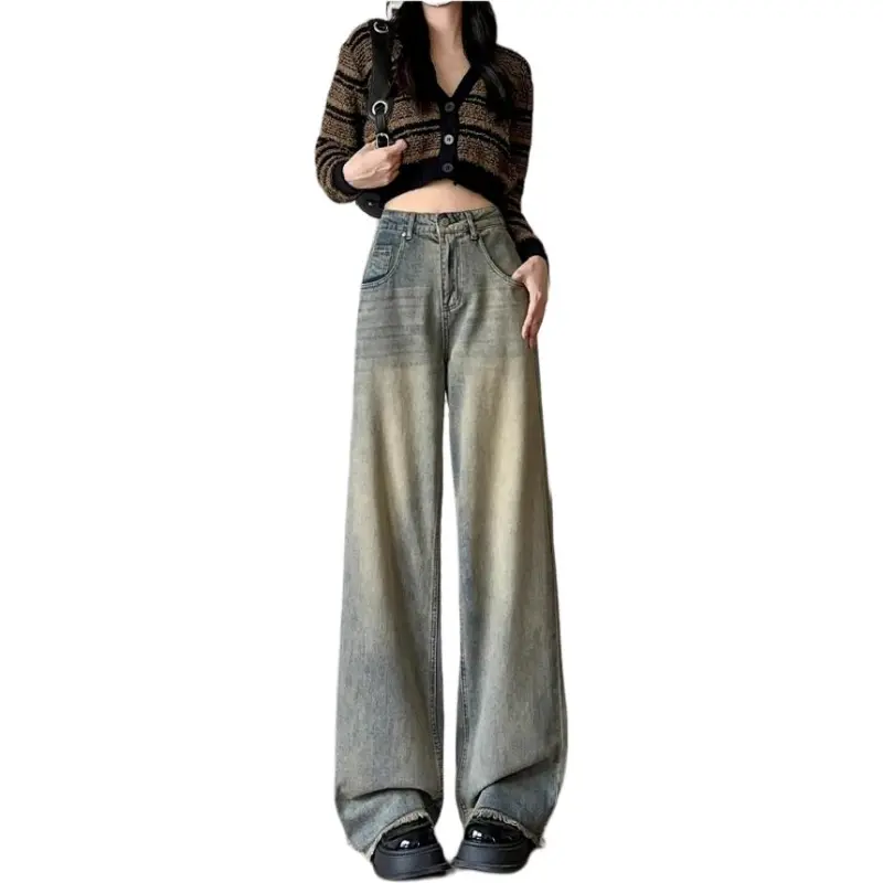 Concubine Zhu Jeans Women's Nostalgic Blue-1