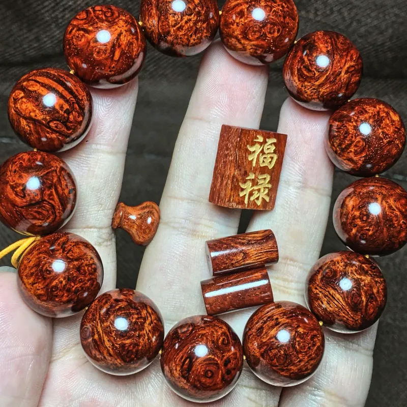 SHUZHUO Rosewood Wooden Bracelets Unisex-2