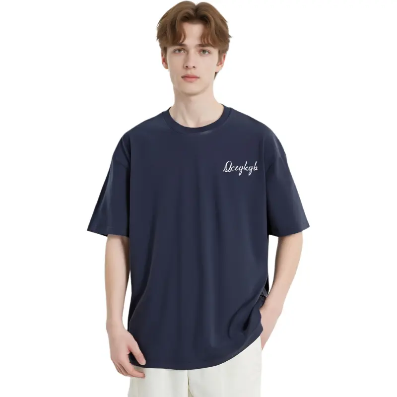 YK&YB T Shirts Unisex Dark Blue-3